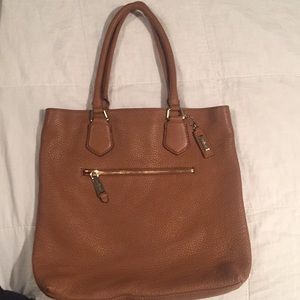 Cole Haan cognac leather tote
